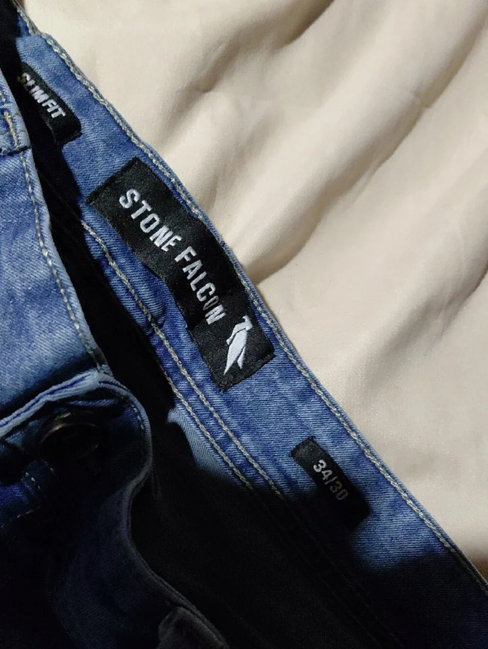 Slim Straight Jeans in Light Blue